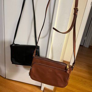 2 Leather Handbags for Sale (Gently Used Crossbody Bags)
